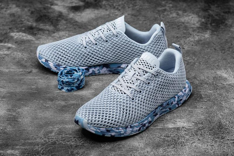 Men's Nobull Wild Ocean Mesh Running Shoes Blue | SG U1967Z